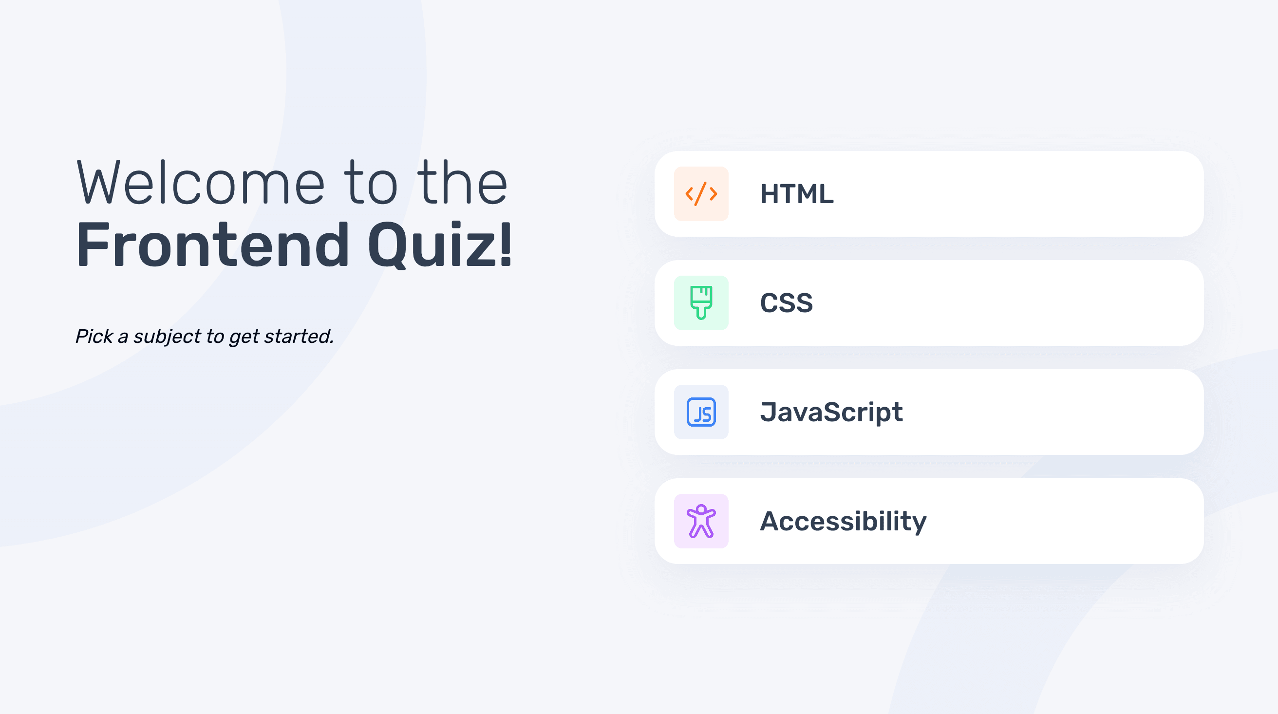 Frontend Quiz App